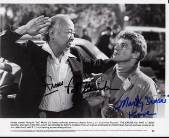 Karate Kid rare signed photograph
