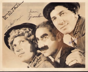 Marx Brothers rare signed photograph