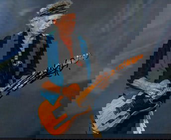 Keith Richards signed photograph