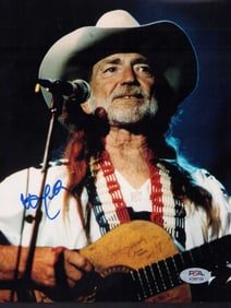 Willie Nelson signed photograph