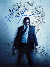 Keanu Reeves signed photograph John Wick
