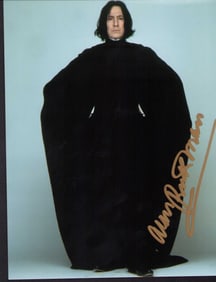 Alan Rickman Harry Potter signed photograph