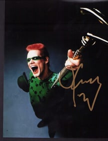 Jim Carrey Batman signed photograph