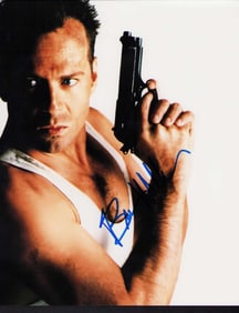 Bruce Willis signed photograph Die Hard