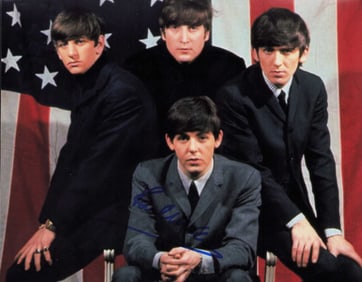 Paul McCartney signed Beatles photograph