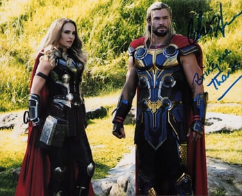 Chris Hemsworth Thor signed photograph