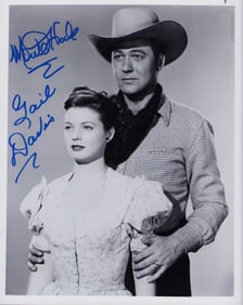 Monte Hale and Gail Davis signed photograph