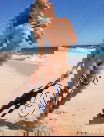 Pamela Anderson signed nude photograph