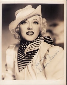 Marion Davies signed photograph