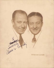 Amos N Andy signed photograph