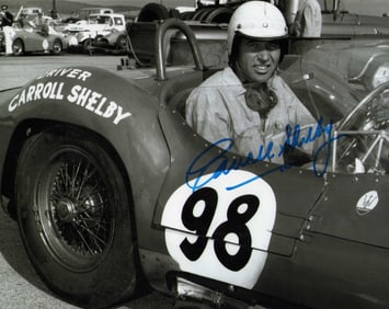 Carroll Shelby signed photograph