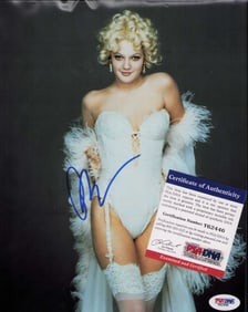 Drew Barrymore signed photograph