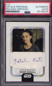 Natalie Portman signature PSA slabbed