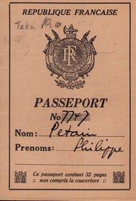 Casablance prop rare passport