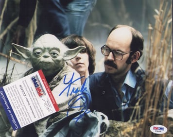 Frank Oz Yoda signed photograph