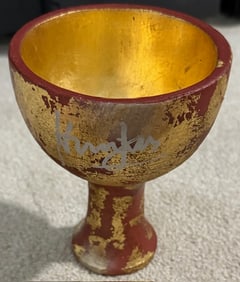 Harrison Ford Indiana Jones signed grail replica cup