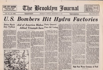 Captain America prop newspaper