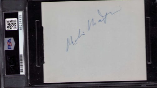 Charlie Chaplin signature PSA DNA slabbed
