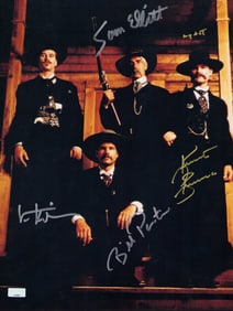 Tombstone cast signed 11x14 photograph