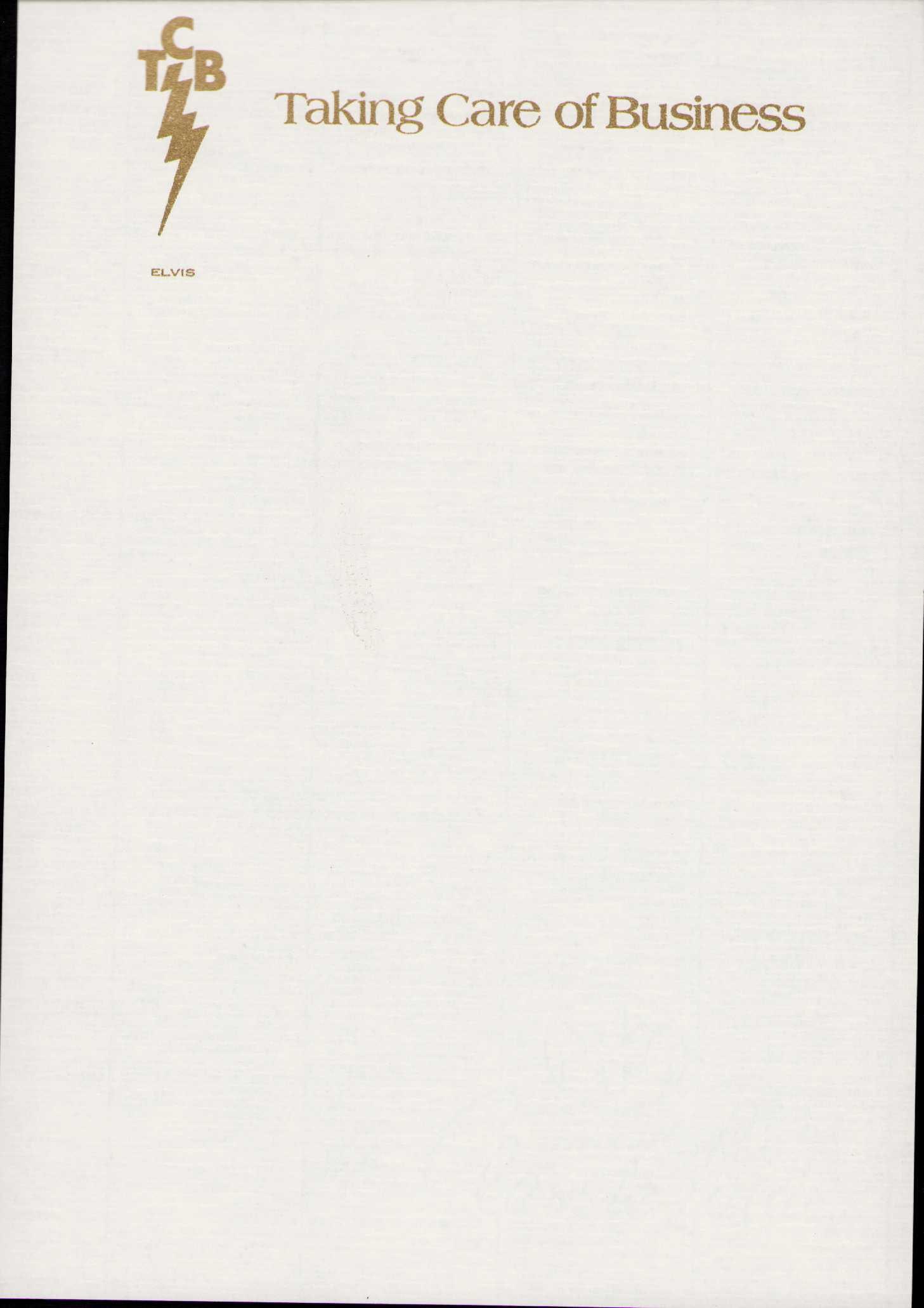 Elvis Presley owned sheet of personal stationary (1 of 1)