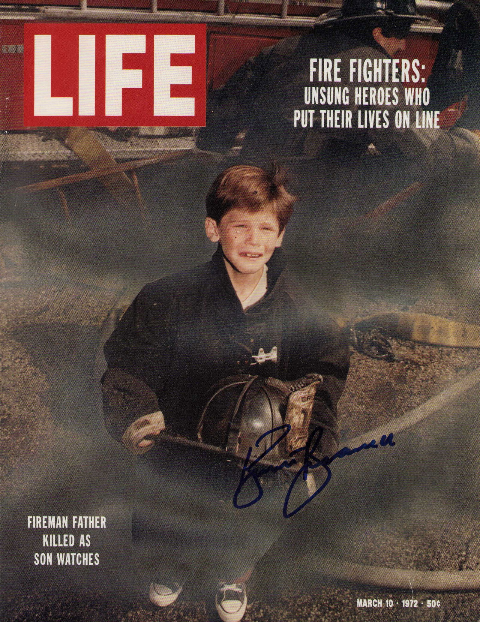 Backdraft prop magazine signed (1 of 1)