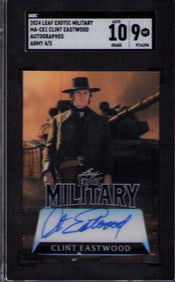 Clint Eastwodd signed trading card