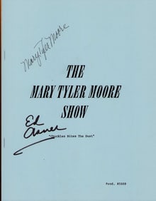 Mary Tyler Moore script signed