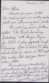 Clint Eastwood earliest known letter