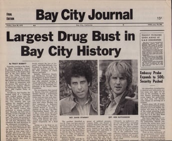 Starsky and Hutch prop newspaper