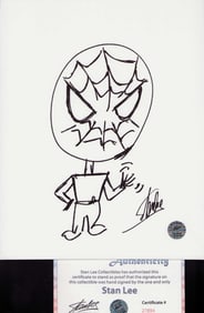 Stan Lee rare Spiderman sketch