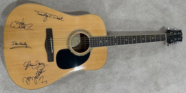 The Eagles signed acoustic guitar (1 of 1)