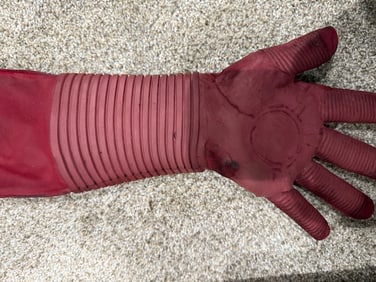 Iron Man prop arm hand used in film