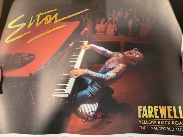 Elton John Lithograph signed