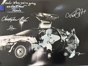 Incredible Back to the Future signed 16x20 photograph