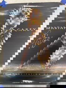 Mariah Carey concert poster signed