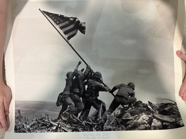 Iwo Jima Flag Raising print