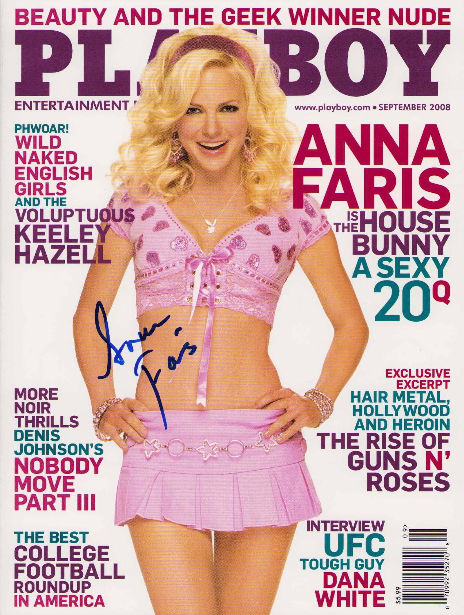 Anna Faris signed Playboy magazine (1 of 1)