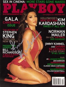 Kim Kardashian signed Playboy magazine