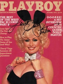 Dolly Parton signed Playboy magazine