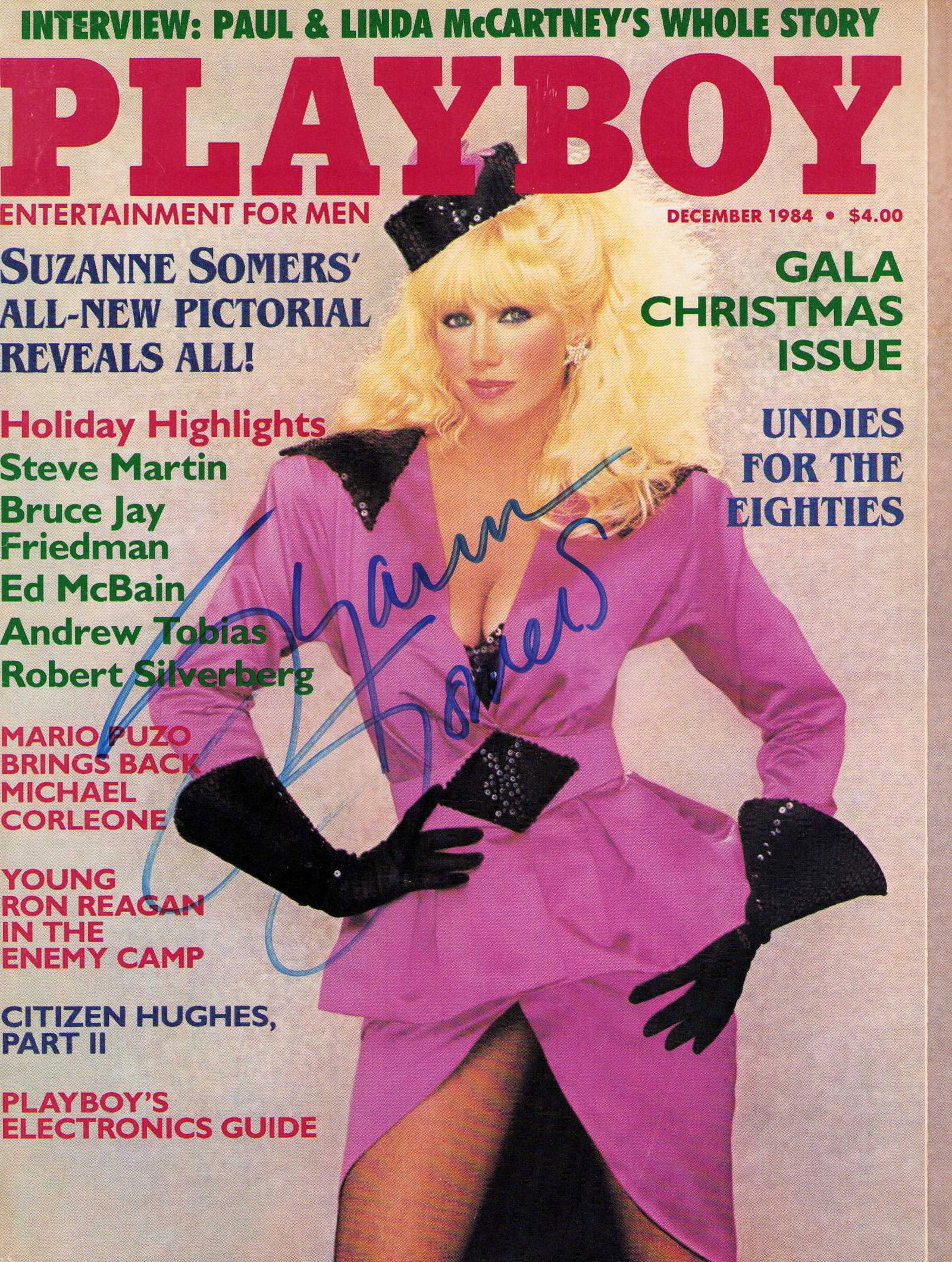 Suzanne Somers signed Playboy magazine (1 of 1)