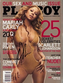 Mariah Carey signed Playboy magazine