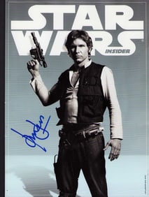 Harrison ford signed Star Wars magazine