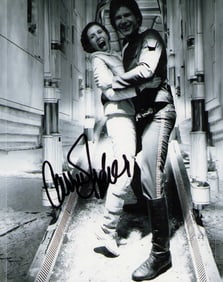 Carrie Fisher signed photograph