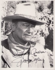 John Wayne signed photograph