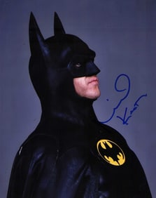 Michael Keaton signed Batman photograph
