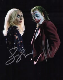 Lady Gaga and Joaquin Pheonix signed photograph