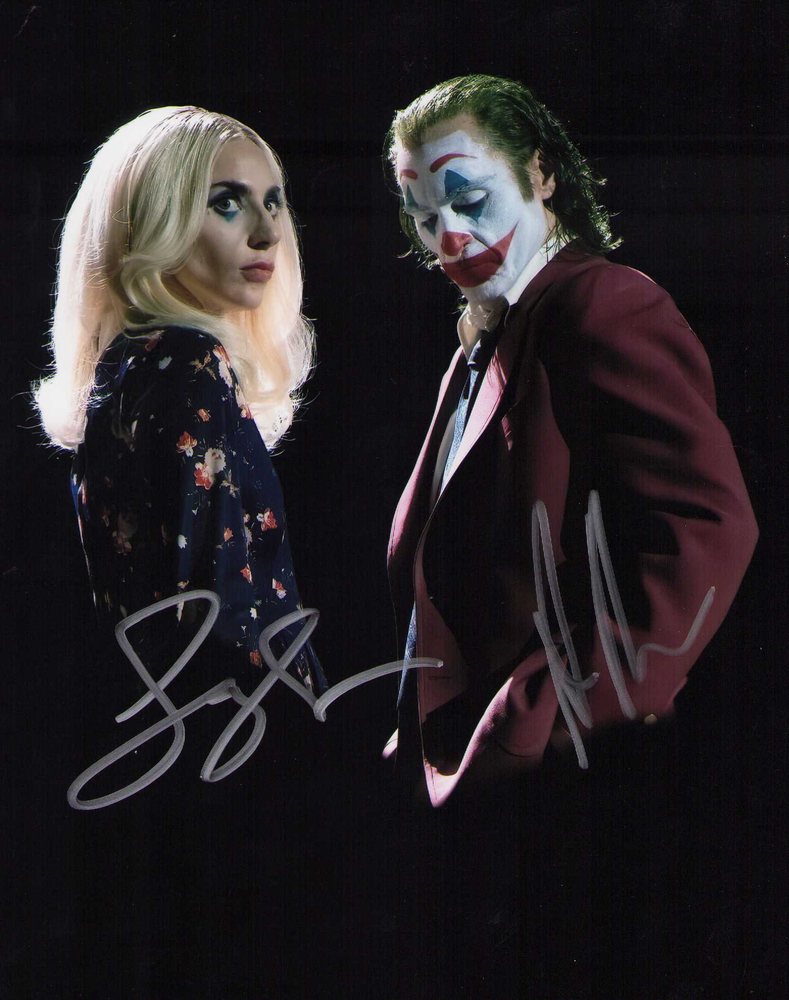 Lady Gaga and Joaquin Pheonix signed photograph (1 of 1)
