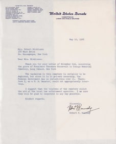 Robert Kennedy signed letter