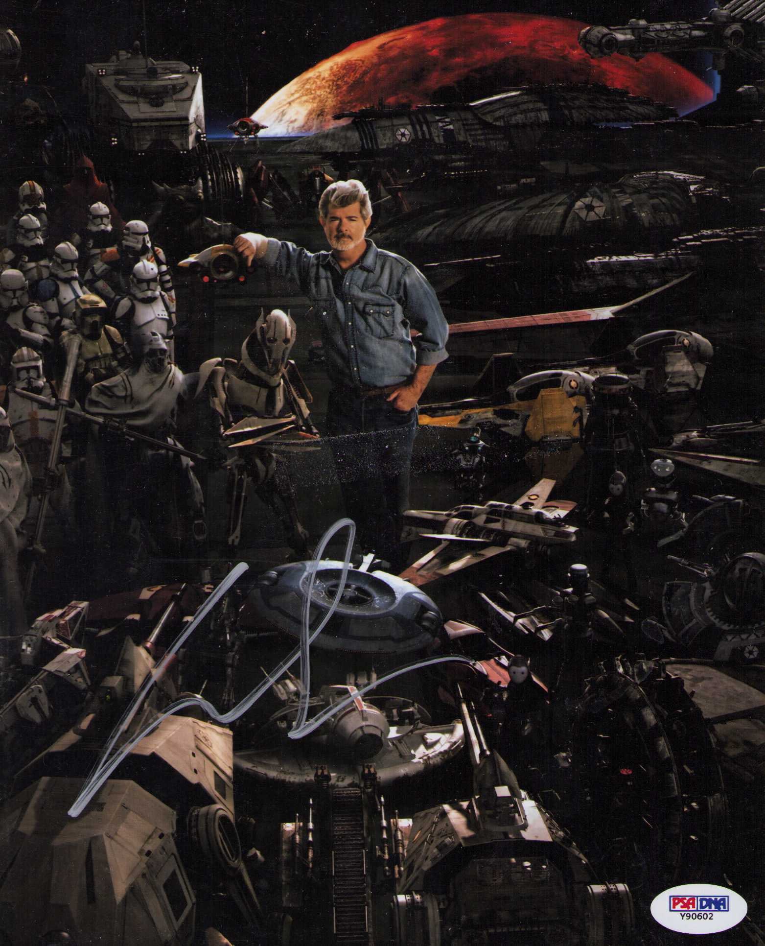 George Lucas Star Wars signed photograph PSA DNA (1 of 1)