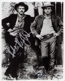 Butch Cassidy and Sundance Kid cast signed photograph